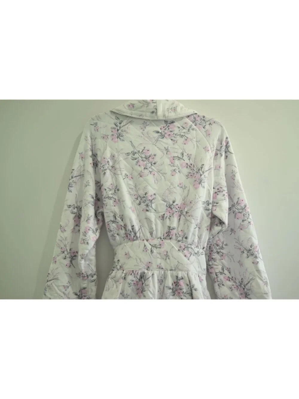 NWT Eileen West Quiet Bloom Cotton Quilt Wrap Robe Sz S/M Rose Bud E50092-149